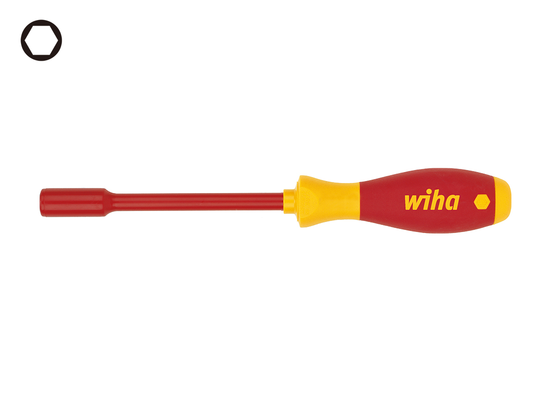 WIHA/威汉 Softfinish 电工绝缘螺母套筒螺丝刀 00866
