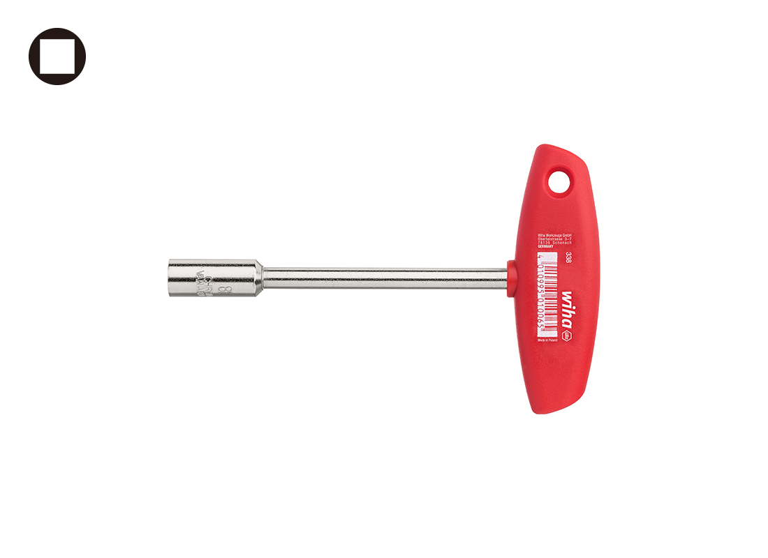 WIHA/威汉 镀镍T柄四方套筒扳手 01005