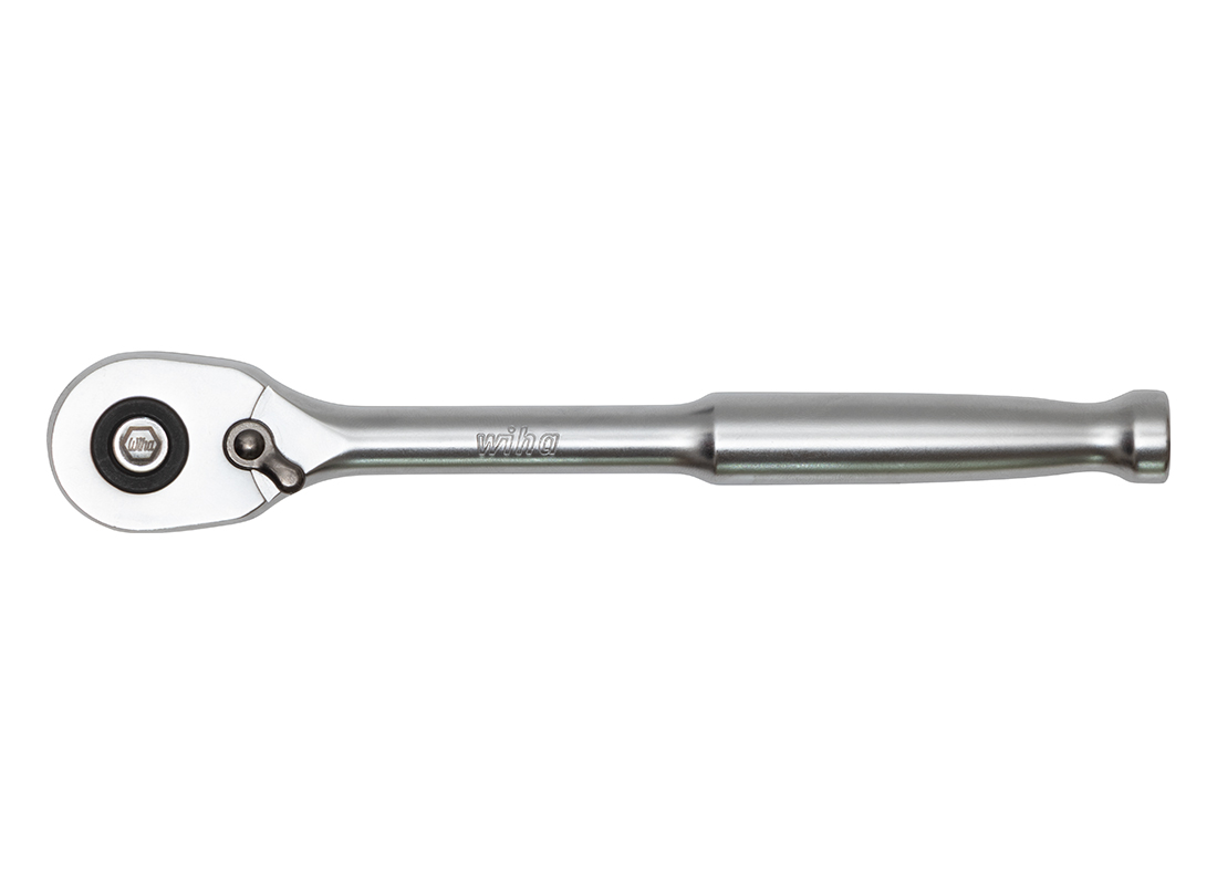 WIHA/威汉 1/4”金属柄双向棘轮扳手 44666