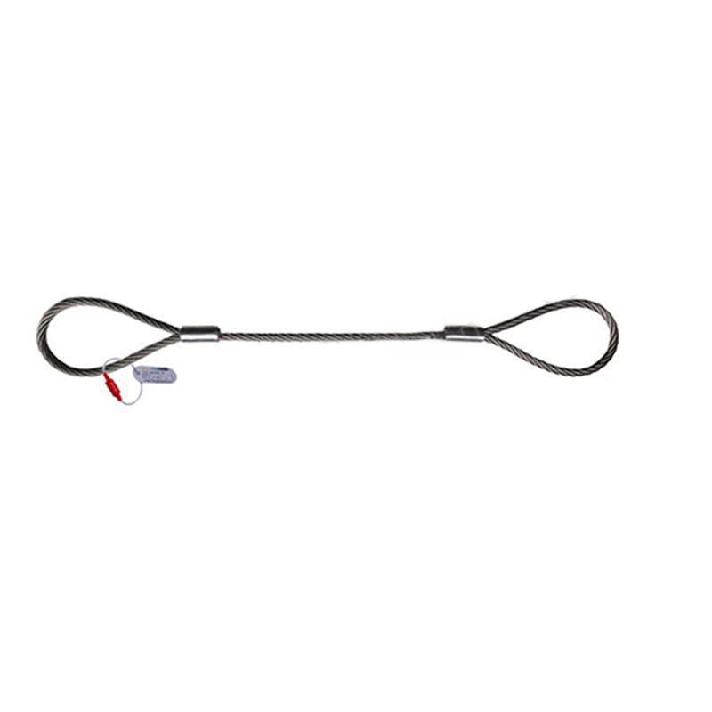 PPU/品尔优 双环压制麻芯镀锌有油钢丝绳索具 UXF18-2.96t -4m 钢丝绳-18mm