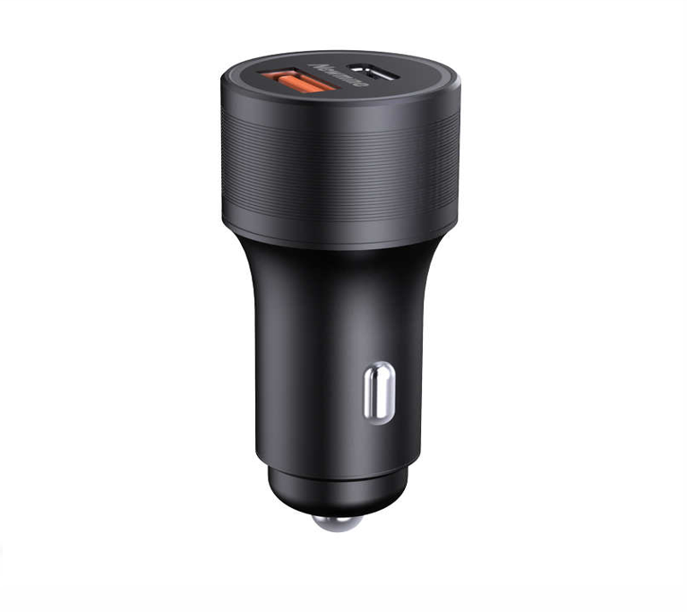 纽曼（Newmine）KC07 全兼容金属双U车载充电器 黑色