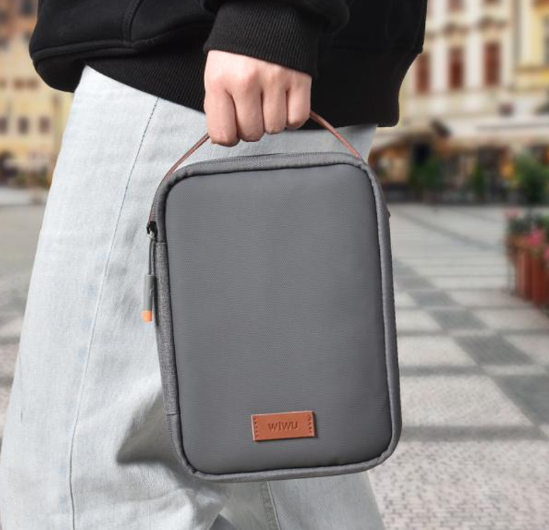WiWU 极简收纳包灰色