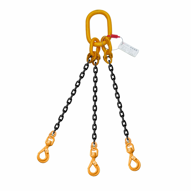PPU/品尔优 三腿链条成套索具(旋转安全钩) UCR3-32-47.5t -9.5m