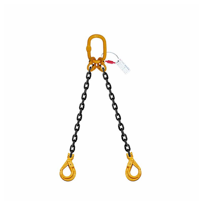 PPU/品尔优 双腿链条成套索具(羊角安全钩) UCR2-08≤-2.8t ＜≤6-2t -3m