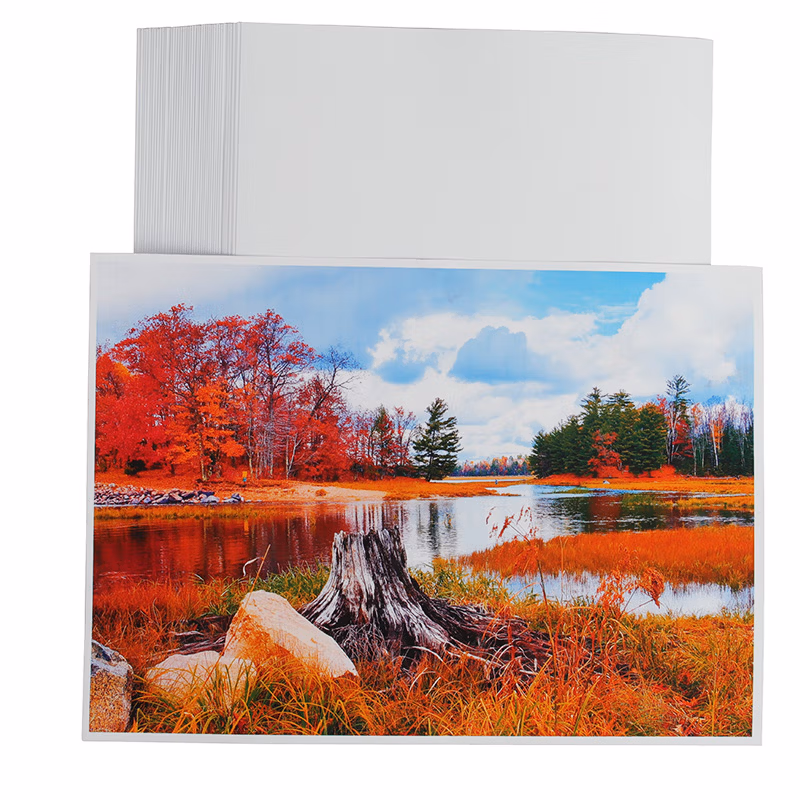 新绿天章P1274 双面喷墨高光铜版相片纸 A4 200G 50页/包 (包)