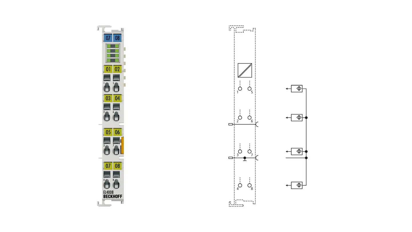BECKHOFF/倍福 EtherCAT 端子模块 EL4038