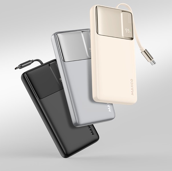 锐思/RECCI 22.5W 伸缩线快充移动电源MP55星耀黑