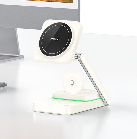 锐思/RECCI 3合一磁吸无线充RCW-48