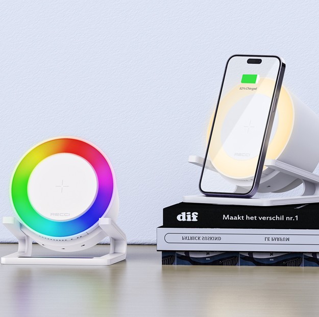 锐思/RECCI 智能四合一无线充蓝牙音箱RSK-W28