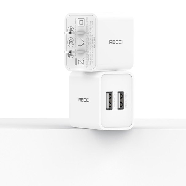 锐思/RECCI 双USB输出旅行充电器RC116